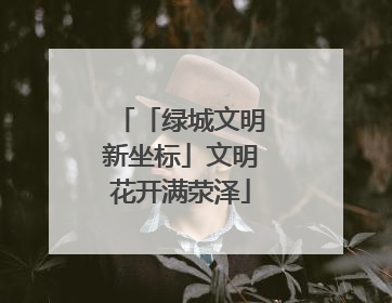 「绿城文明新坐标」文明花开满荥泽