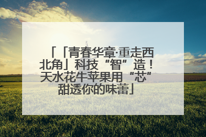 「青春华章·重走西北角」科技“智”造！天水花牛苹果用“芯”甜透你的味蕾