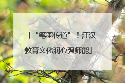 “笔墨传道”！江汉教育文化润心强师能