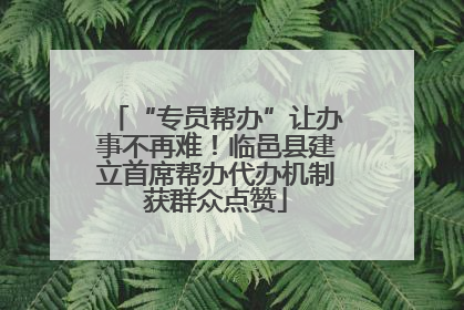 “专员帮办”让办事不再难！临邑县建立首席帮办代办机制获群众点赞