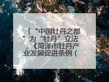“中国牡丹之都”为“牡丹”立法，《菏泽市牡丹产业发展促进条例（草案建议修改稿）》公开征求意见