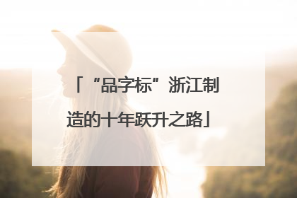 “品字标”浙江制造的十年跃升之路