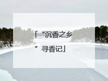 “沉香之乡”寻香记