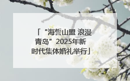 “海誓山盟 浪漫青岛”2025年新时代集体婚礼举行