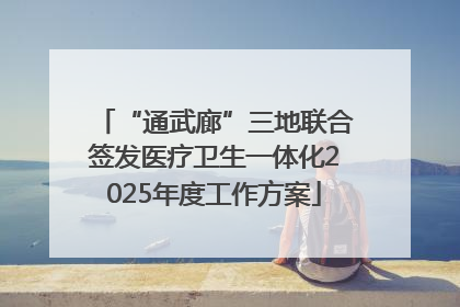 “通武廊”三地联合签发医疗卫生一体化2025年度工作方案