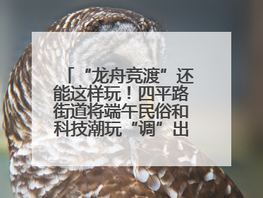 “龙舟竞渡”还能这样玩！四平路街道将端午民俗和科技潮玩“调”出这些创意