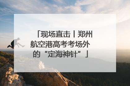 现场直击丨郑州航空港高考考场外的“定海神针”