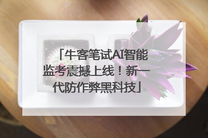 牛客笔试AI智能监考震撼上线！新一代防作弊黑科技