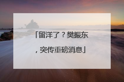 留洋了？樊振东，突传重磅消息