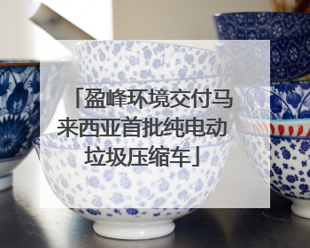 盈峰环境交付马来西亚首批纯电动垃圾压缩车