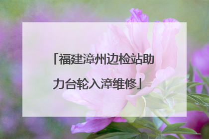 福建漳州边检站助力台轮入漳维修