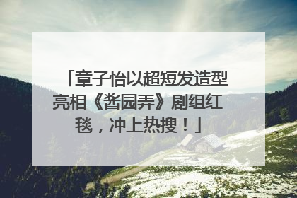 章子怡以超短发造型亮相《酱园弄》剧组红毯，冲上热搜！