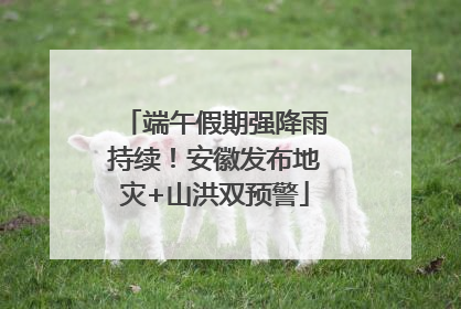 端午假期强降雨持续！安徽发布地灾+山洪双预警