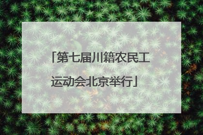 第七届川籍农民工运动会北京举行