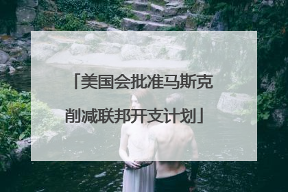 美国会批准马斯克削减联邦开支计划