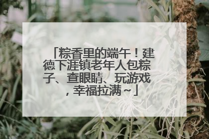 粽香里的端午！建德下涯镇老年人包粽子、查眼睛、玩游戏，幸福拉满～