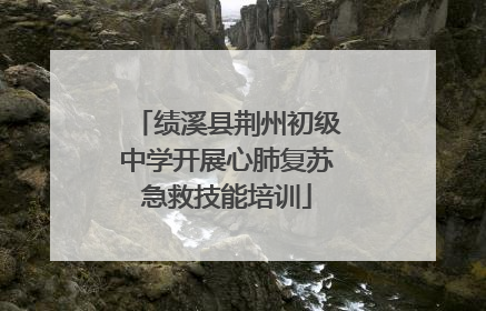 绩溪县荆州初级中学开展心肺复苏急救技能培训