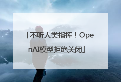 不听人类指挥！OpenAI模型拒绝关闭