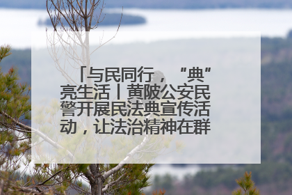 与民同行，“典”亮生活丨黄陂公安民警开展民法典宣传活动，让法治精神在群众心中落地生根
