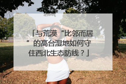 与荒漠“比邻而居”的高台湿地如何守住西北生态防线？