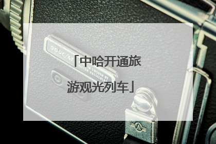 中哈开通旅游观光列车