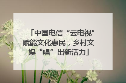 中国电信“云电视”赋能文化惠民，乡村文娱“唱”出新活力