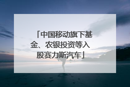 中国移动旗下基金、农银投资等入股赛力斯汽车