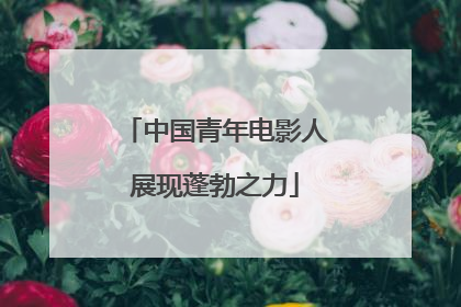 中国青年电影人展现蓬勃之力