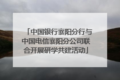 中国银行襄阳分行与中国电信襄阳分公司联合开展研学共建活动