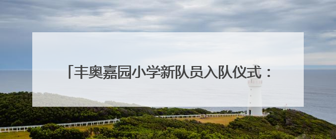 丰奥嘉园小学新队员入队仪式：82名少年开启红领巾逐梦之旅