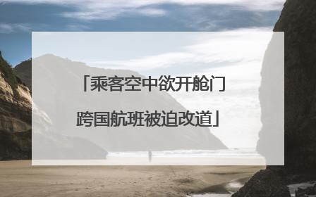 乘客空中欲开舱门 跨国航班被迫改道