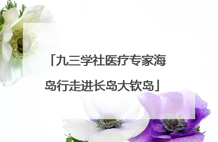 九三学社医疗专家海岛行走进长岛大钦岛