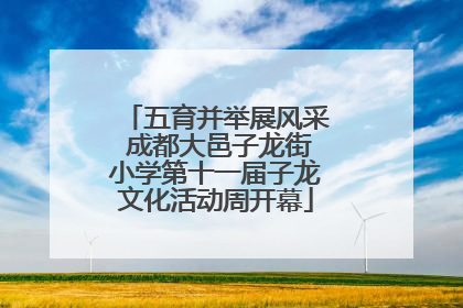 五育并举展风采 成都大邑子龙街小学第十一届子龙文化活动周开幕