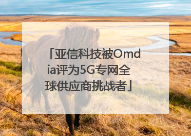 亚信科技被Omdia评为5G专网全球供应商挑战者