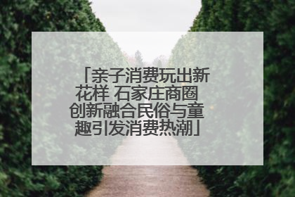 亲子消费玩出新花样 石家庄商圈创新融合民俗与童趣引发消费热潮