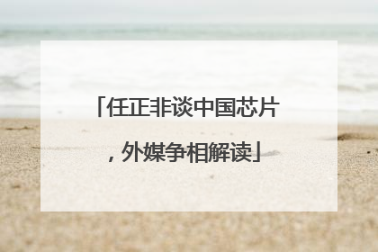 任正非谈中国芯片，外媒争相解读