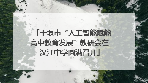 十堰市“人工智能赋能高中教育发展”教研会在汉江中学圆满召开
