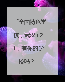 全国特色学校，武汉+21，有你的学校吗？