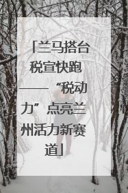 兰马搭台 税宣快跑——“税动力”点亮兰州活力新赛道