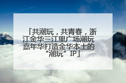 共潮玩，共青春，浙江金华三江里广场潮玩嘉年华打造金华本土的“潮玩”IP