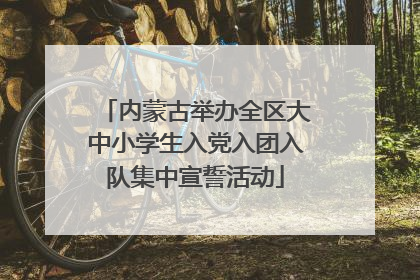 内蒙古举办全区大中小学生入党入团入队集中宣誓活动