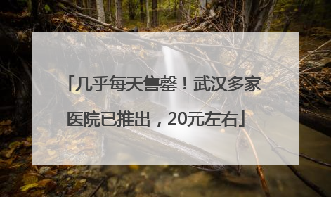 几乎每天售罄！武汉多家医院已推出，20元左右