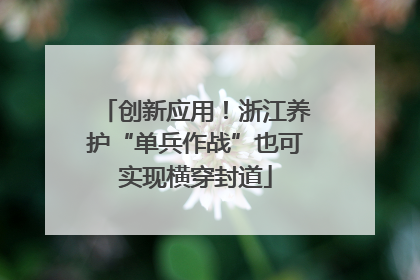 创新应用！浙江养护“单兵作战”也可实现横穿封道
