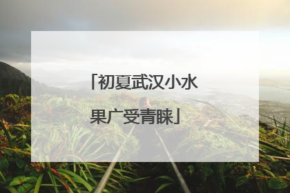 初夏武汉小水果广受青睐