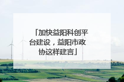 加快益阳科创平台建设，益阳市政协这样建言