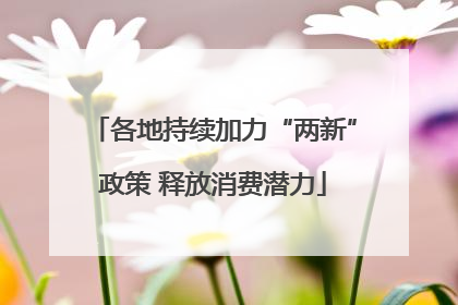 各地持续加力“两新”政策 释放消费潜力