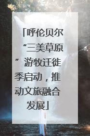 呼伦贝尔“三美草原”游牧迁徙季启动，推动文旅融合发展