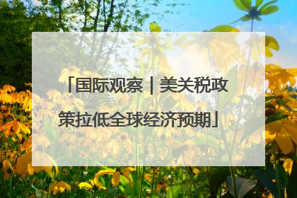 国际观察｜美关税政策拉低全球经济预期