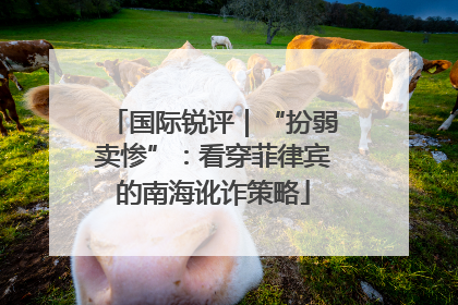 国际锐评｜“扮弱卖惨”：看穿菲律宾的南海讹诈策略