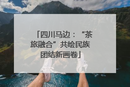 四川马边：“茶旅融合”共绘民族团结新画卷